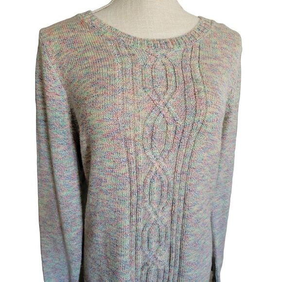 Laura Scott Crewneck Cardigan Pullover Sweater Small - Picture 1 of 8